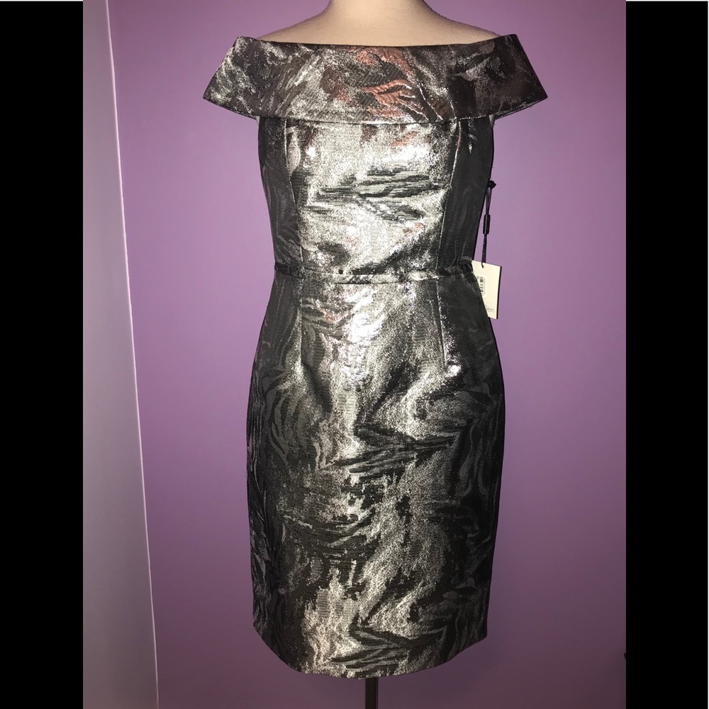 NWT {Calvin Klein} Off the Shoulder Dress